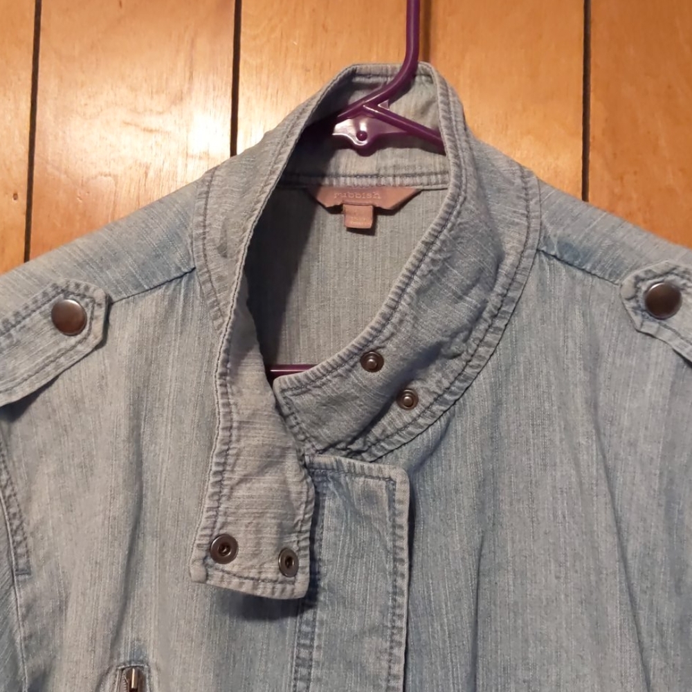 Denim Button-Up Jacket - image 4